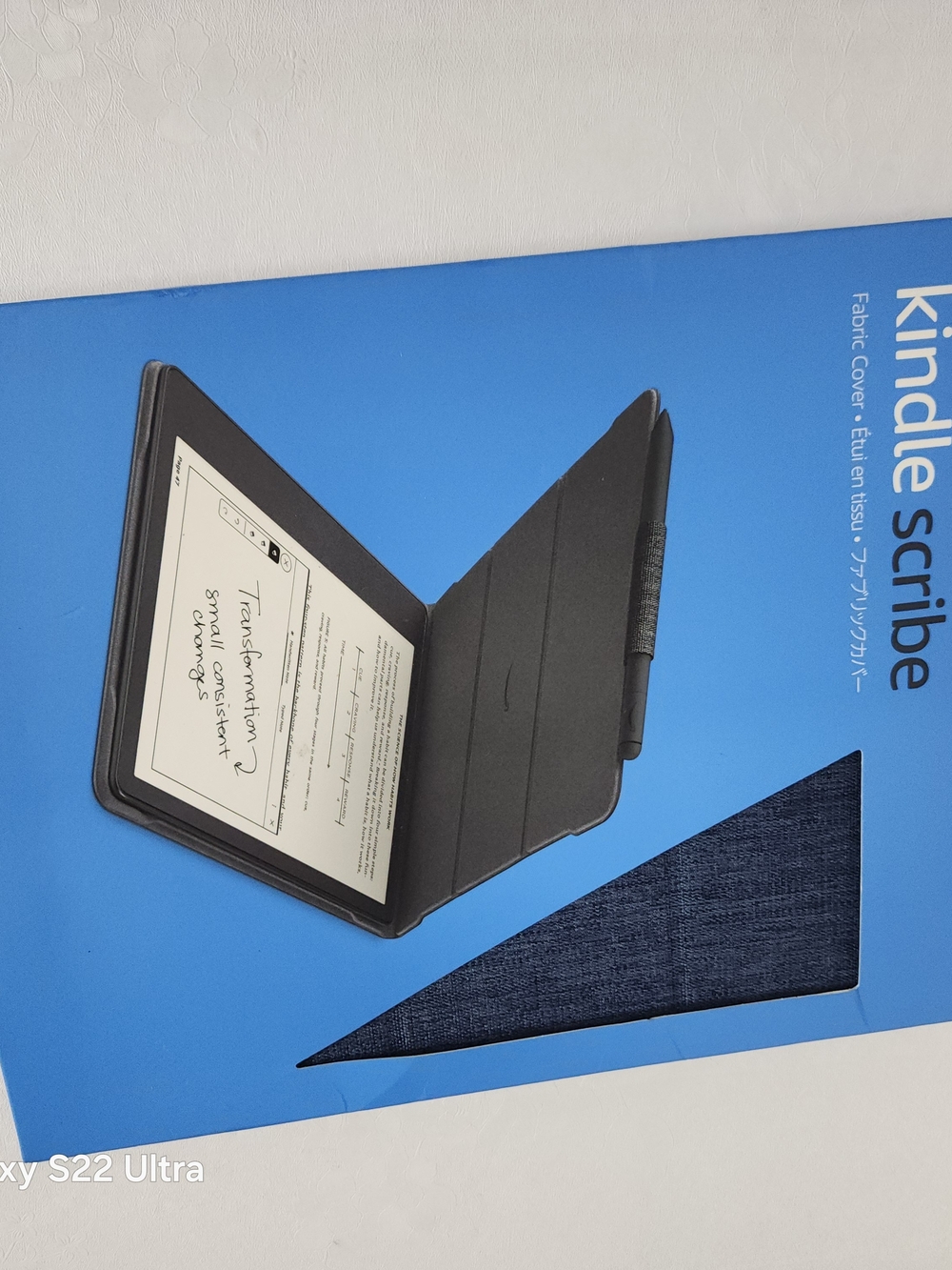 Blue Fabric Folio Case - Protective Tablet Cover